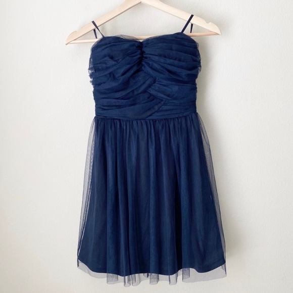 Delia’s strapless blue layered tulle dress - Picture 1 of 8